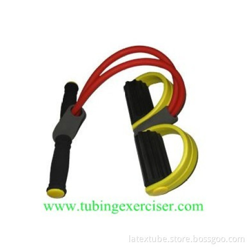T shape latex chest expander